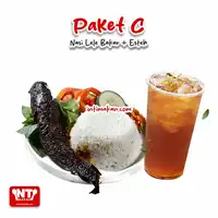 Paket C (Promo) Nasi Lele Bakar + Es Teh