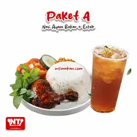 Paket A (Promo) Nasi Ayam Bakar + Es Teh