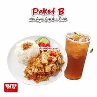 Paket B (Promo) Nasi Ayam Geprek + Es Teh