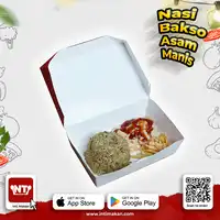 Nasi Bakso Saos Asam Manis