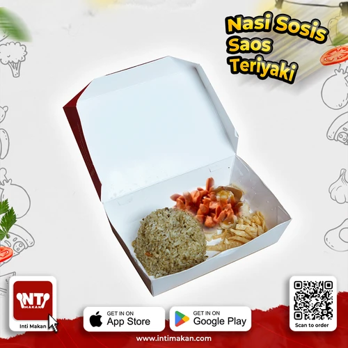 # Nasi Jeruk Sosis Saos Teriyaki