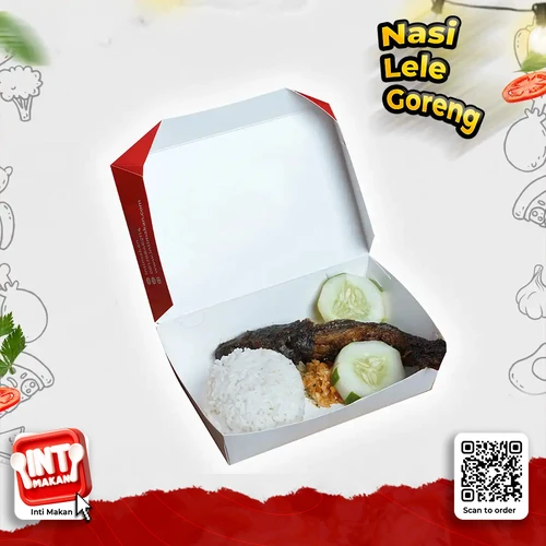 # Nasi + Lele Goreng + Sambal + Lalapan