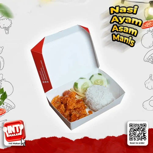 # Nasi Sosis Saos Asam Manis