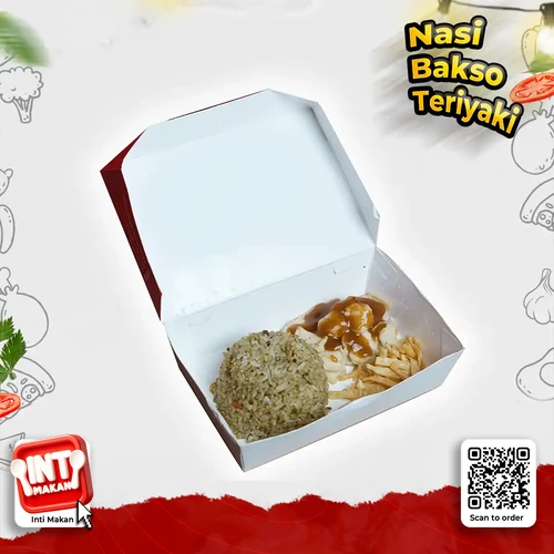 # Nasi Bakso Saos Teriyaki